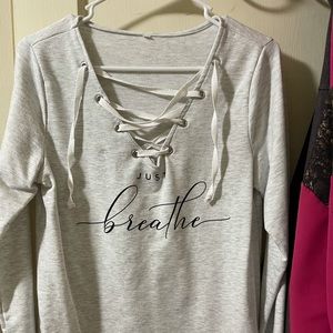 Cute just breathe long sleeve